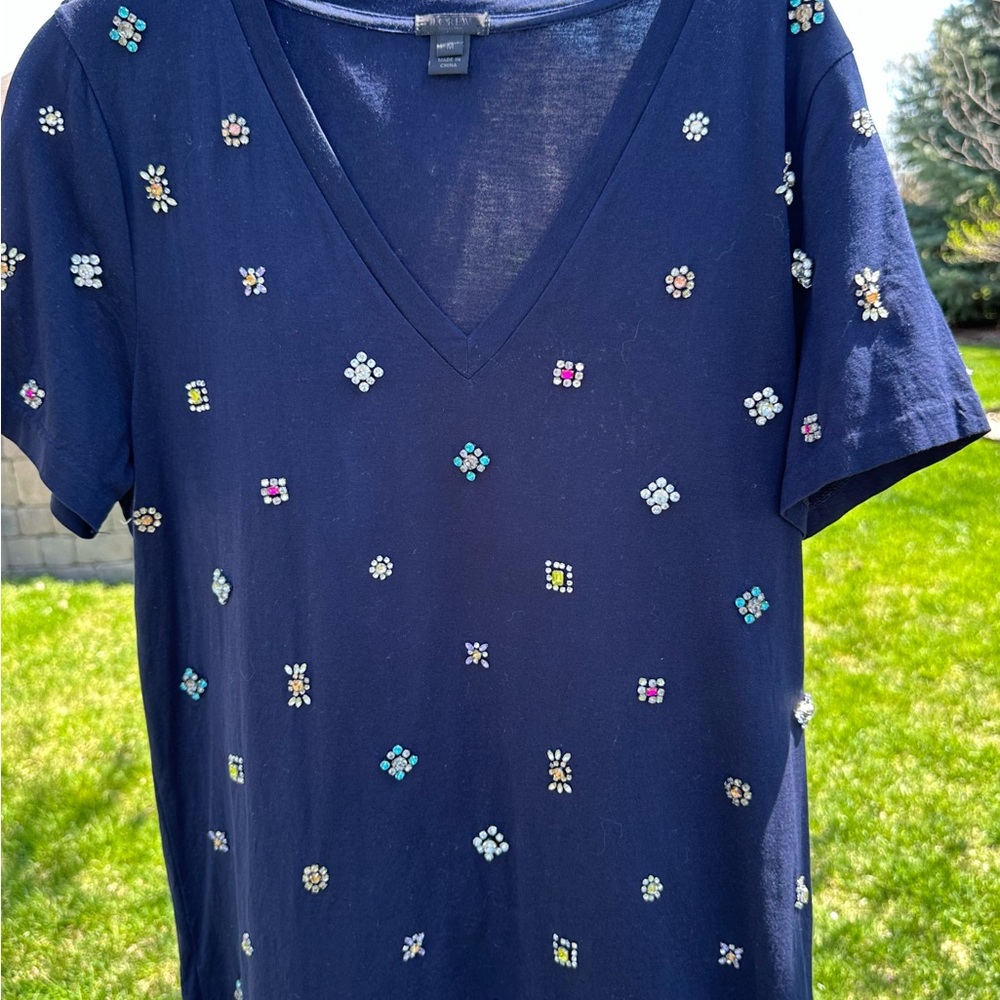 J. Crew Classic Navy Tee